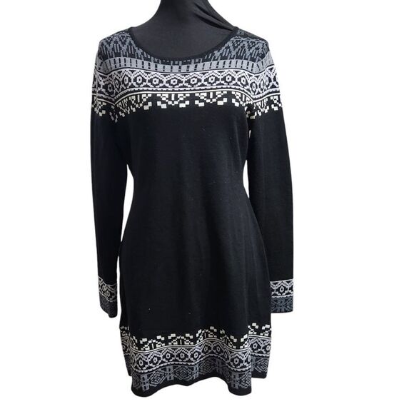 Boden Sheath Dress 6 Long Navy Short Sleeve Contrast Stitching Jersey Stretch - Picture 1 of 11
